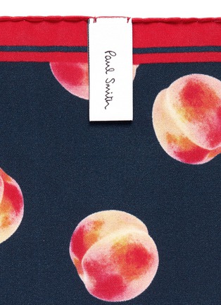 Detail View - Click To Enlarge - PAUL SMITH - Peach print pocket square
