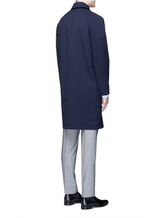 Back View - Click To Enlarge - PAUL SMITH - Water resistant bonded wool twill coat