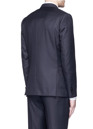 Back View - Click To Enlarge - PAUL SMITH - 'Soho' repp trim dot dobby tuxedo suit