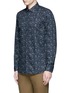Front View - Click To Enlarge - PAUL SMITH - 'Vine Floral' print cotton shirt