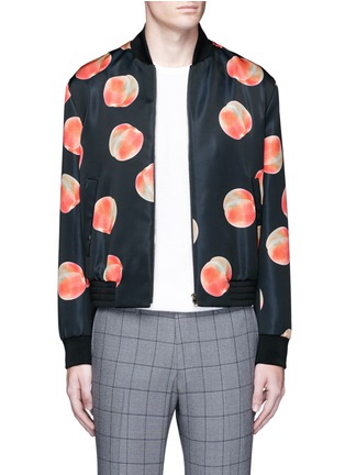 Main View - Click To Enlarge - PAUL SMITH - Peaches print bomber jacket
