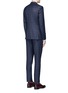 Back View - Click To Enlarge - PAUL SMITH - 'Soho' contrast check wool suit