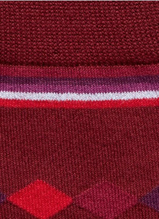 Detail View - Click To Enlarge - PAUL SMITH - Falling diamond socks