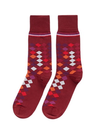 Main View - Click To Enlarge - PAUL SMITH - Falling diamond socks