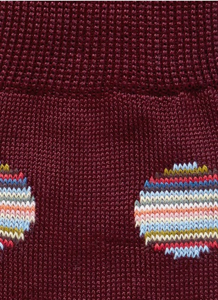 Detail View - Click To Enlarge - PAUL SMITH - Multi Stripe polka dot socks