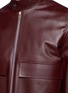 Detail View - Click To Enlarge - PAUL SMITH - Leather flight jacket