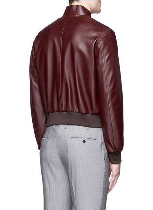 Back View - Click To Enlarge - PAUL SMITH - Leather flight jacket