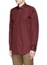 Front View - Click To Enlarge - PAUL SMITH - Contrast cuff lining cotton shirt