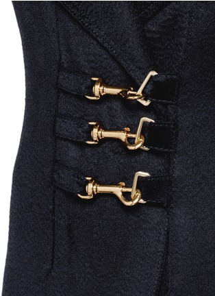 Detail View - Click To Enlarge - ESTEBAN CORTAZAR - Trigger hook fastening double face cashmere coat