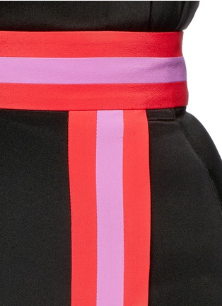 Detail View - Click To Enlarge - ROKSANDA - 'Teegan' faux wrap silk blend crepe skirt