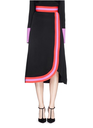 Main View - Click To Enlarge - ROKSANDA - 'Teegan' faux wrap silk blend crepe skirt