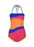 Main View - Click To Enlarge - ROKSANDA - 'Emory' wave colourblock one-piece swimsuit