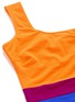 Detail View - Click To Enlarge - ROKSANDA - 'Metis' colourblock one-shoulder swimsuit