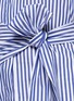 Detail View - Click To Enlarge - 72723 - Candy stripe wrap front shirt