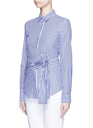 Front View - Click To Enlarge - 72723 - Candy stripe wrap front shirt