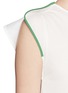 Detail View - Click To Enlarge - PORTS 1961 - Contrast piping asymmetric hem sleeveless top