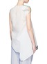 Back View - Click To Enlarge - PORTS 1961 - Contrast piping asymmetric hem sleeveless top