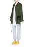 Figure View - Click To Enlarge - PORTS 1961 - Oversize ruffle patch pocket military jacket