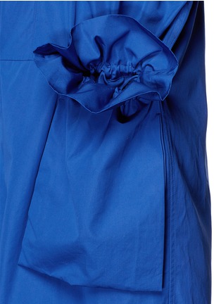 Detail View - Click To Enlarge - PORTS 1961 - Ruffle pocket poplin dress