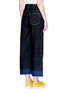 Back View - Click To Enlarge - PORTS 1961 - Coated cuff wide leg cropped jeans