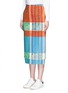 Front View - Click To Enlarge - PORTS 1961 - Fringe jacquard knit skirt