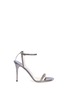 Main View - Click To Enlarge - JIMMY CHOO - 'Minny 100' lamé glitter sandals