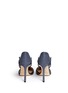 Back View - Click To Enlarge - JIMMY CHOO - 'Hime' leather trim canvas pumps