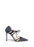 Main View - Click To Enlarge - JIMMY CHOO - 'Hime' leather trim canvas pumps