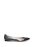 Main View - Click To Enlarge - FABIO RUSCONI - Mirror leather skimmer flats