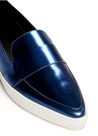 Detail View - Click To Enlarge - FABIO RUSCONI - Mirror leather slip-ons