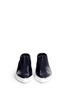 Figure View - Click To Enlarge - FABIO RUSCONI - Patent leather and suede high top slip-ons