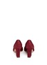 Back View - Click To Enlarge - FABIO RUSCONI - 'Bianchi Glitter' cap toe suede pumps