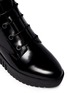 Detail View - Click To Enlarge - OPENING CEREMONY - 'Grunge' lace-up leather platform ankle boots