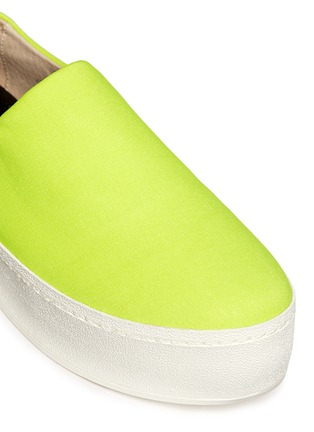 Detail View - Click To Enlarge - OPENING CEREMONY - Twill platform skate slip-ons