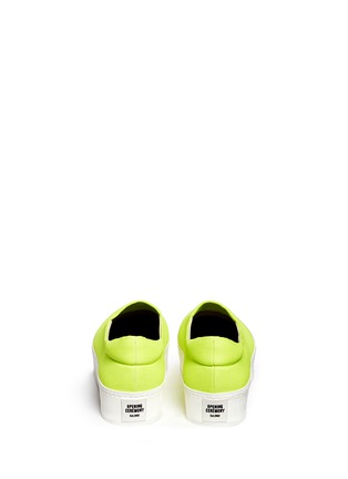 Back View - Click To Enlarge - OPENING CEREMONY - Twill platform skate slip-ons