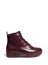Main View - Click To Enlarge - OPENING CEREMONY - 'Grunge' lace-up leather platform ankle boots