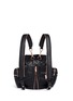 Back View - Click To Enlarge - ALEXANDER WANG - 'Mini Marti' washed leather three-way backpack