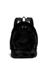 ALEXANDER WANG - 'Bookbag' kangaroo fur croc effect leather backpack