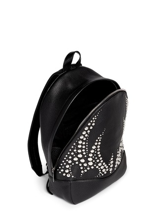Detail View - Click To Enlarge - ALEXANDER WANG - 'Bookbag' stud pebbled leather backpack