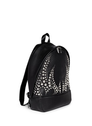 Front View - Click To Enlarge - ALEXANDER WANG - 'Bookbag' stud pebbled leather backpack