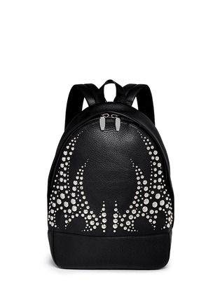 Main View - Click To Enlarge - ALEXANDER WANG - 'Bookbag' stud pebbled leather backpack