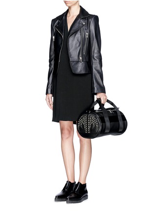 Figure View - Click To Enlarge - ALEXANDER WANG - Stud small leather duffle bag
