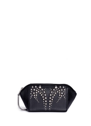 Main View - Click To Enlarge - ALEXANDER WANG - 'Chastity' large stud leather makeup pouch