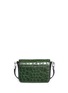 Back View - Click To Enlarge - ALEXANDER WANG - 'Prisma' small croc embossed leather envelope sling bag