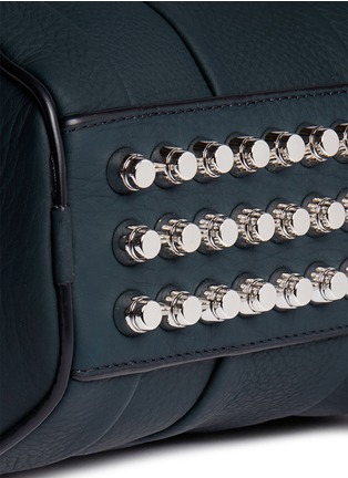 Detail View - Click To Enlarge - ALEXANDER WANG - 'Mini Rockie' pebbled matte leather duffle bag
