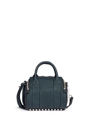 Back View - Click To Enlarge - ALEXANDER WANG - 'Mini Rockie' pebbled matte leather duffle bag