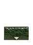 Main View - Click To Enlarge - ALEXANDER WANG - 'Prisma' skeletal croc embossed leather envelope wallet