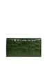 Figure View - Click To Enlarge - ALEXANDER WANG - 'Prisma' skeletal croc embossed leather envelope wallet