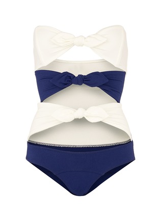 Main View - Click To Enlarge - LISA MARIE FERNANDEZ - 'Triple Poppy' tie one-piece swimsuit