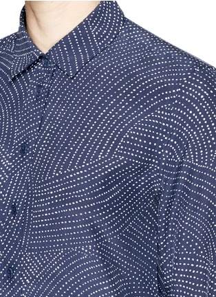 Detail View - Click To Enlarge - EQUIPMENT - 'Leema' swirl dot print silk shirt